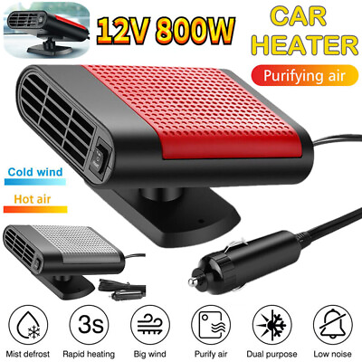 #ad 12V 800W Car Heater Portable Electric Heating Fan Defogger Defroster Demister US