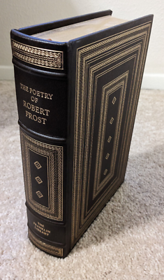 #ad Franklin Library 100 Greatest Books The Poetry of Robert Frost Full Leather EUC