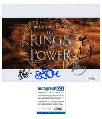 #ad quot;The Lord of the Rings: The Rings of Powerquot; SIGNED 8x10 Photo Robert Aramayo 6