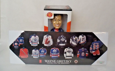 #ad Wayne Gretzky Lot Bobble Dobble Team Canada Heritage Jersey Plaque Plak NHL