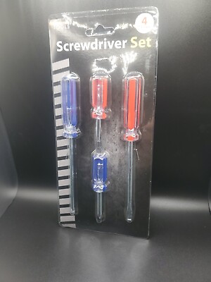 #ad 4 PC SLOTTED amp; PHILLIPS SCREWDRIVER SET