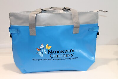 #ad Insulated Cooler Tote Bag size XL Blue Gray NCH Extra Shoulder Strap NWOT