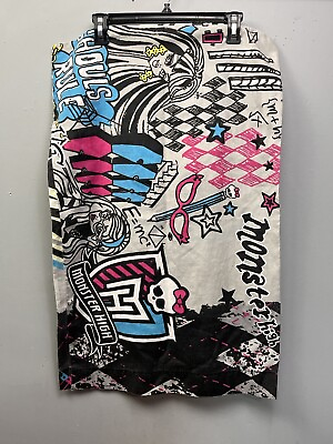 #ad Monster High Double Sided Standard Size 20quot; x 28quot; Gray Black Pillow Case 2013