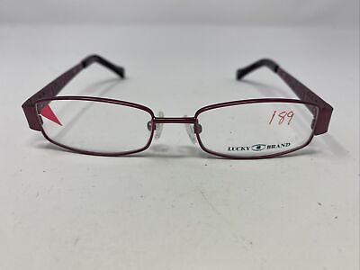#ad Lucky Brand GYPSY PURPLE 46 15 125 Violet Full Rim Metal Eyeglasses Frame BB68