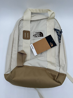 #ad THE NORTH FACE TOTE PACK BACKPACK PADDED BACK PANEL LAPTOP SLEEVE VINTAGE WHITE