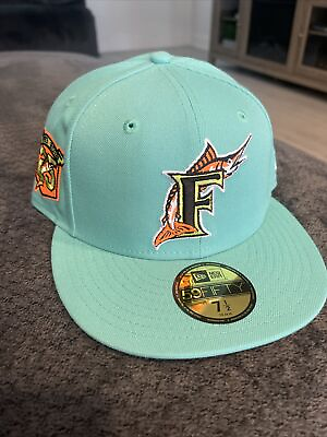 #ad Sports World New Era 7 1 2 Florida Marlins 25 Ann Patch 59 50 Fitted Sneakertown