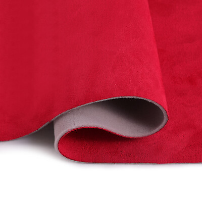 #ad 60quot; x 36quot; Red Suede Headliner Fabric with Foam Backed DIY Home Auto Roof Repair
