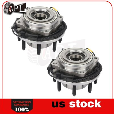 #ad Pair Front Wheel Hub Bearings For Ford F 250 F 350 Super Duty 2011 2016 4WD SRW