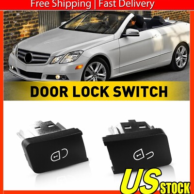 #ad Left For Mercedes W212 W204 Door Lock Unlock Switch Button Replaces 2049058402