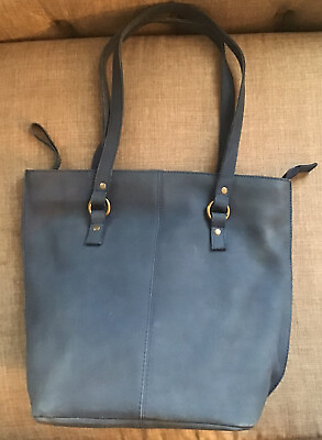 #ad hobo international shoulderbag blue leather