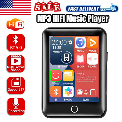 #ad Bluetooth MP3 MP4 Music Player HIFI Sport Music Speakers FM Radio Voice Recorder