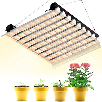 #ad 400W LED Grow Light 4×6FT Coverage Dual Switch Full Spectrum Grow Lamp Plants