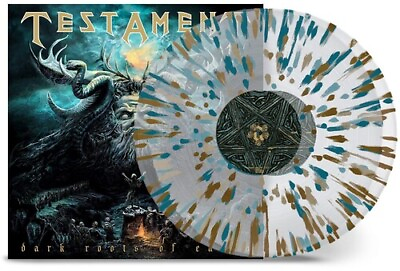 #ad Testament Dark Roots of Earth Clear Gold Green Splatter New Vinyl LP Color
