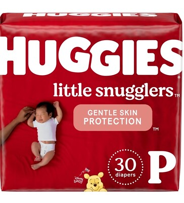 #ad Huggies Little Snugglers Preemie Disposable Diapers 30 Pack Up to 6 Lbs