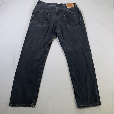 #ad Levi 505 Jeans Mens Size 30quot; Waist Inseam 27quot; Gray Denim Regular Straight Fit U4