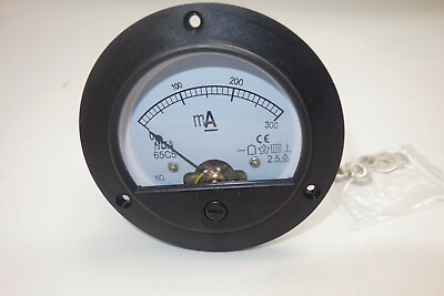 #ad DC 0 300mA Round Analog Ammeter Panel AMP Current Meter Dia. 90mm Direct Connect