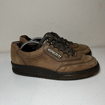 #ad Mephisto Match Shoes Casual Walking Brown Leather Lace Up Mens Size 11
