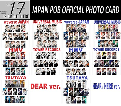 #ad SEVENTEEN 17 IS RIGHT HERE DEAR HERE HEAR ver. JAPAN POB JPPOB PHOTO CARD