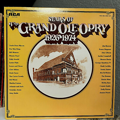 #ad STARS OF GRAND THE OLE OPRY Compilation 1926 1974 12quot; Vinyl Record 2xLP EX