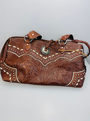 #ad American West Leather Tote Handbag