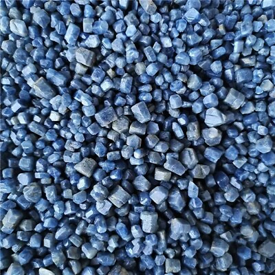 #ad 50g Bulk Rough Natural Blue Sapphire Corundum Crystal Healing Specimen 5 10 mm