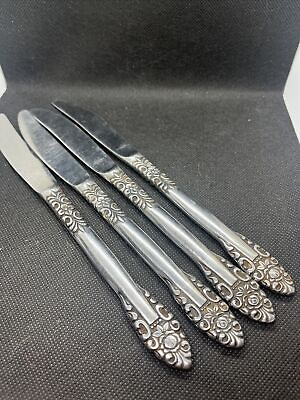 #ad Unbranded Japan Stainless Pattern Unknown Dinner Knife Set of 4