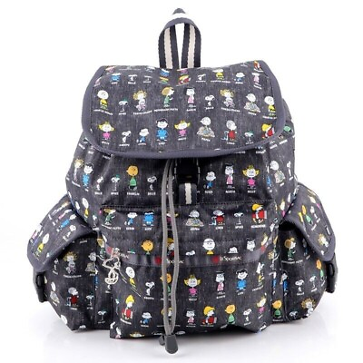 #ad US SELLER LeSportsac Peanuts SNOOPY All Star Backpack Travel Bag Cartoon Gift