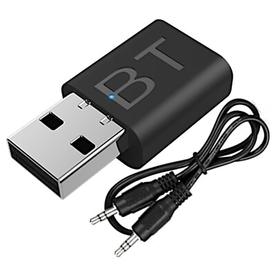#ad Bluetooth 5.0 Audio Receiver USB 3.5mm AUX Adapter Car TV PC Speaker