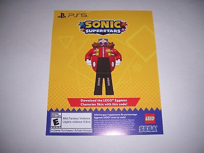 #ad Sonic Superstars Lego Eggman Skin Preorder Bonus DLC PlayStation 5 PS5