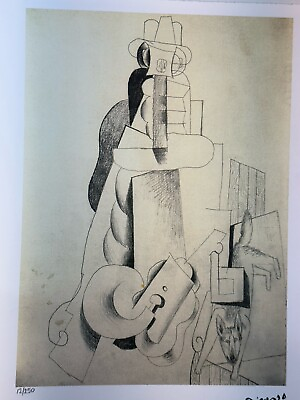 #ad Violin 1912 Signed Pablo Picasso Cubism Fine Art Print