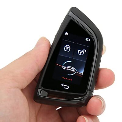 #ad Smart Remote Car Key Key Fob with LCD Screen Keyless Entry Auto Black