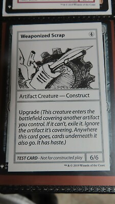 #ad Weaponized Scrap NM Mystery Booster Convention Playtest 1st Edition w. Symbol