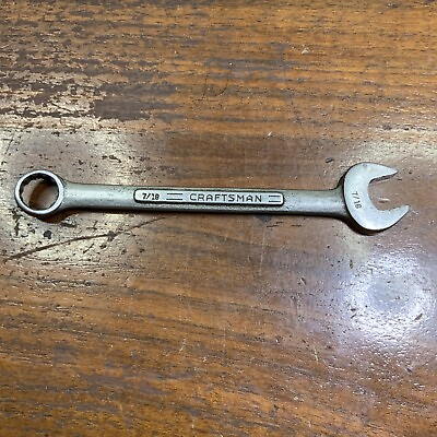 #ad Vintage Craftsman 7 16” Combination Wrench. No Series Mark. Nice USA. Early