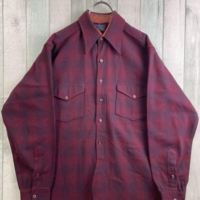 #ad Pendleton #206 Old Clothes 40S Shirt Flannel SizeXL
