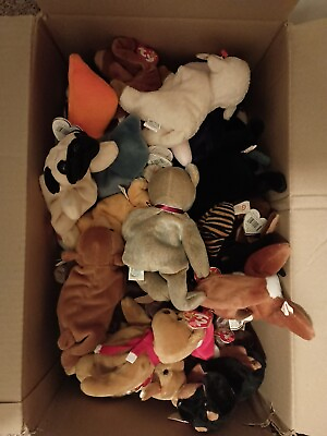 #ad Large LOT of TY beanie babies