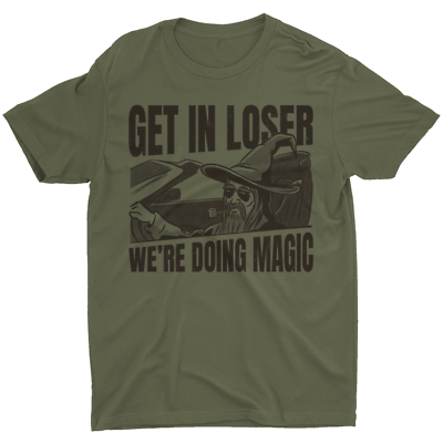 #ad Get In Loser We#x27;re Doing Magic Funny Saying Quote Sorcerer Wizard T Shirt Men#x27;s