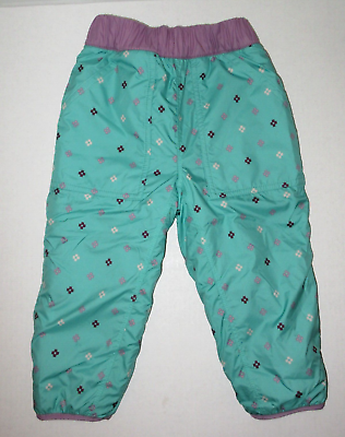 #ad Patagonia Baby Tribbles Pants Reversible Fleece Sherpa Toddler Size 2T Girl