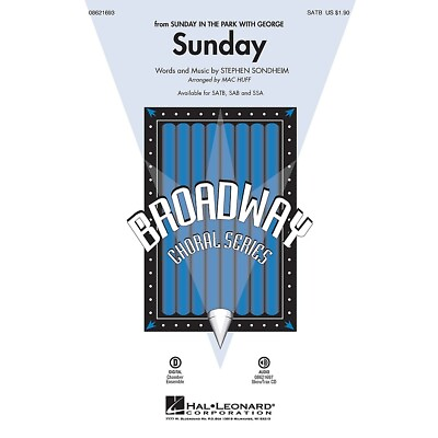 #ad Sunday from Sunday in the Park with George SATB arranged by Mac Huff