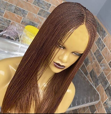 Braided Wig Braids Wig Senegalese Twists Wig For Black Women Micro Twists Wig
