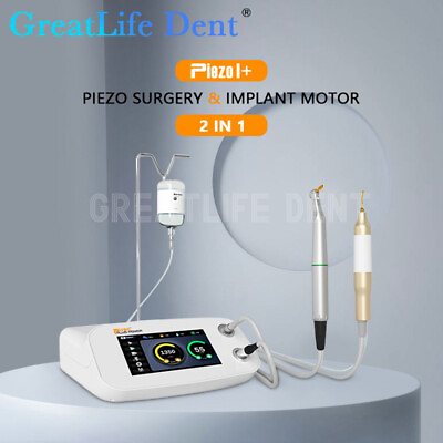 #ad Dental Piezo Surgeryamp;Implant Motor Device 2IN1 SURGIC TOUCH BoneCutter Greatlife