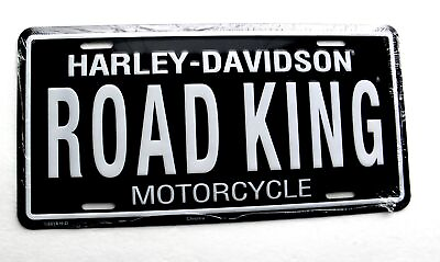 #ad Harley Davidson ROAD KING License Plate Metal Enamel Embossed Car Auto Tag 12x6