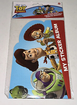 #ad x1 Vintage Disney Pixar Toy Story Sandylion Sticker Album 8 Page Book Sandy Lion