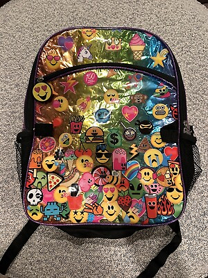 #ad New Emoji Nation Backpack All Over Print 16quot; Accessory Innovations