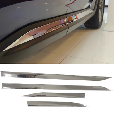 #ad 2022 2024 Stainless Body Side Door Mouldings Cover Trim Fit For Infiniti QX60