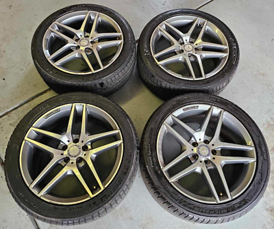 #ad $4000 Set Mercedes Staggered AMG Wheels 19quot; 100% Factory Authentic