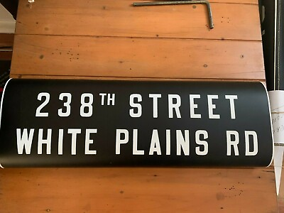 #ad NY NYC SUBWAY ROLL SIGN BRONX 238 ST WHITE PLAINS ROAD EASTCHESTER WAKEFIELD IRT