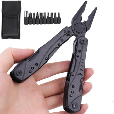 #ad Multitool 23 In 1 Multi Tool Pliers Pocket Knife Screwdriver Sleeve Saw Outdoor