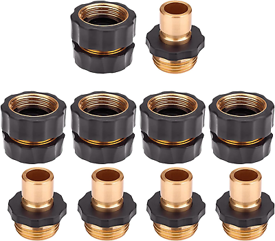 #ad 5 Set 10PCS Hose Quick Connector3 4 Inch Garden Hose Fitting Quick Connector Ad