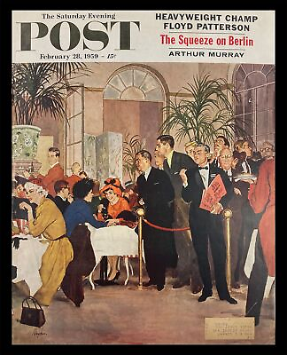 #ad COVER ONLY The Saturday Evening Post February 28 1959 The Squeeze on Berlin