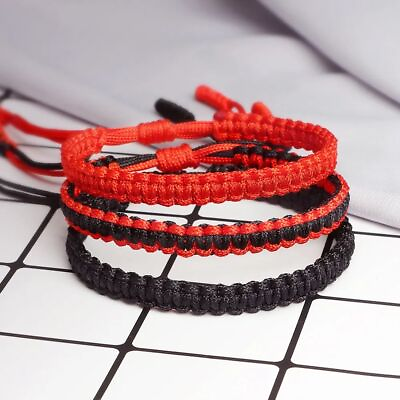 #ad Handmade Thread Bracelet Braid Rope Bangle Adjustable Knot Friendship Bracelets